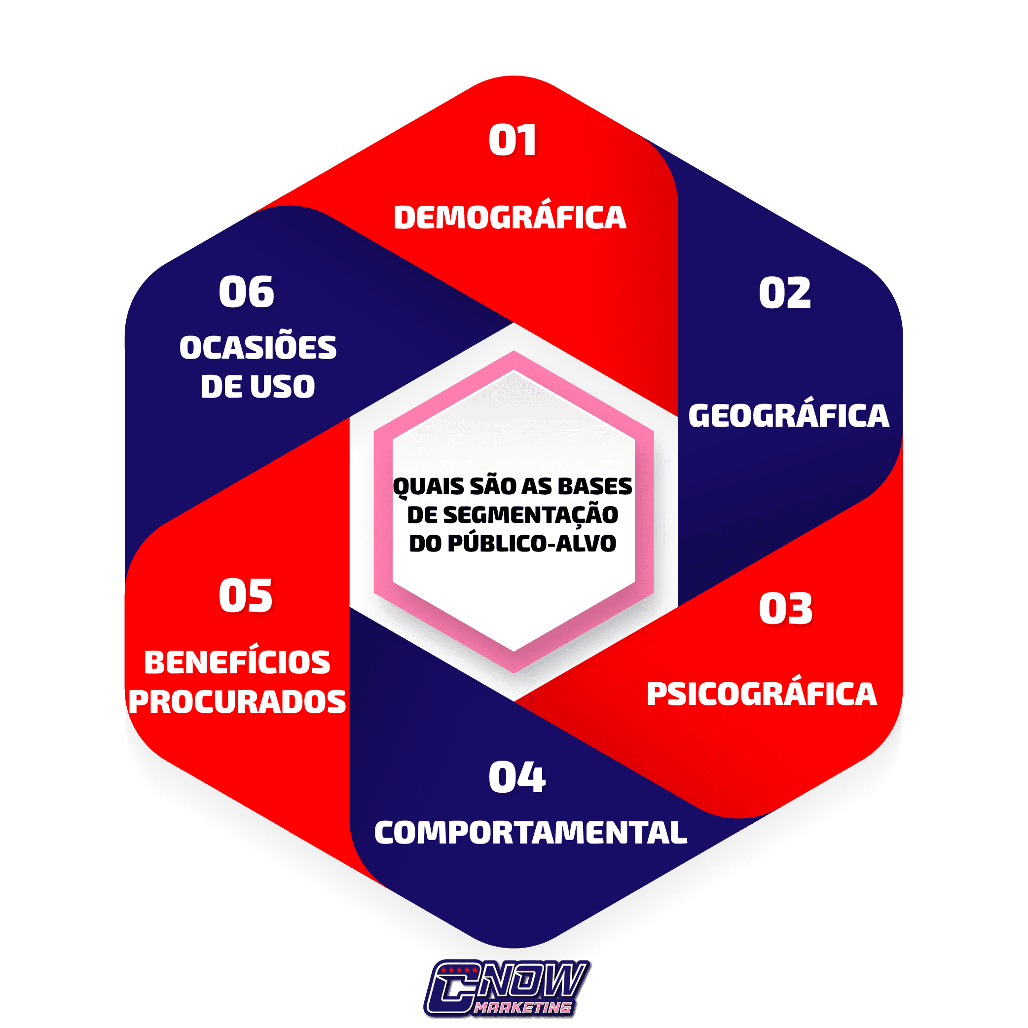 Quais são as bases da segmentação do público-alvo?
