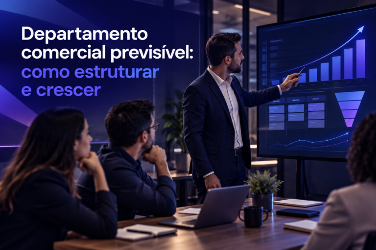 Departamento comercial previsível: como estruturar e crescer